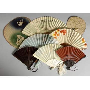 Group of 8 Japanese Fans