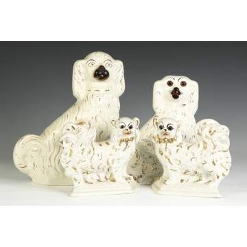 4 Staffordshire Dogs