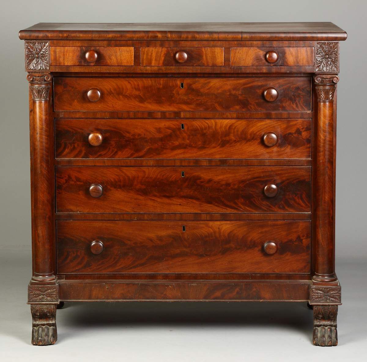 Empire Mahogany Chest Cottone Auctions