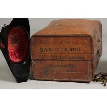 Dan T. Fargo, Captain of 2nd MI Cavalry, Civil War, 2 Leather Trunks & Accoutrements