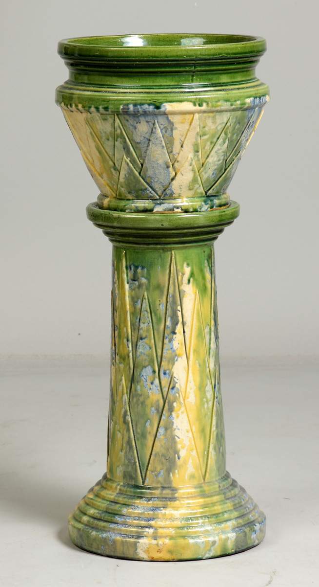 Art Pottery JardiniÃ¨re & Pedestal Cottone Auctions