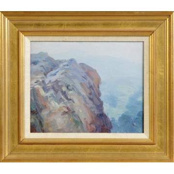 George Renouard (American, 1885-1954) "Wet Rocks, Sachem's Head, Grimfield, MA"