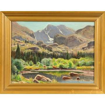 Frank A. Barney (New York, 1862-1954) Mountain landscape