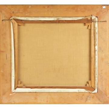 Nina Mason Booth (American, 1884-1957) Floral still life w/blue vase