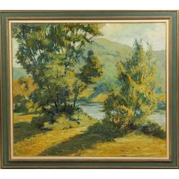 Angelo Charlie Scibetta (Buffalo, NY, 1904-1989) Landscape