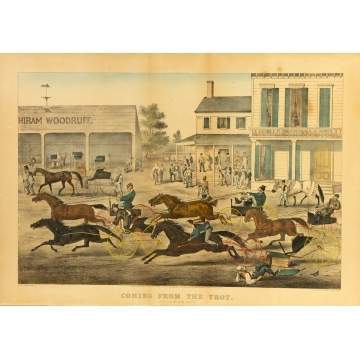 Currier & Ives, "Coming from the Trot" 