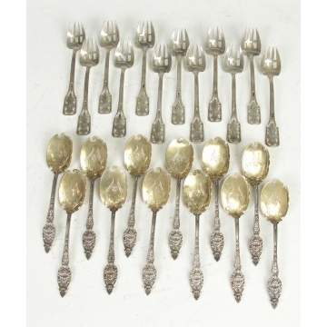 Continental Spoons & Sterling Dessert Forks