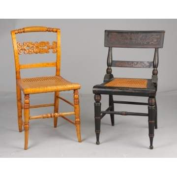 19th Cent. Boston Stenciled Side Chair