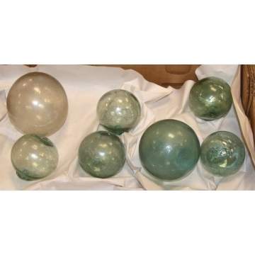 6 Japanese Glass Buoys