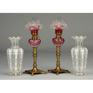 Overlay Vases & Peg Lamps
