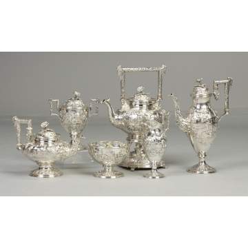 Fine Kirk & Son, Co. Sterling Silver 6-Pc. Tea Set