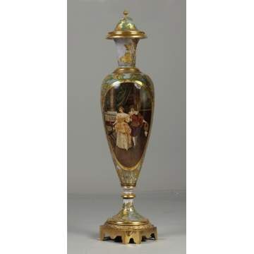 Fine Monumental Royal Vienna Porcelain Vase 