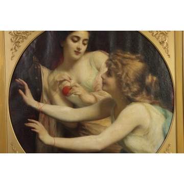 Etienne Adolphe Piot (French, 1850-1910) ladies w/yarn