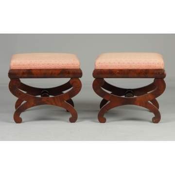 Pair of Empire Foot Stools 