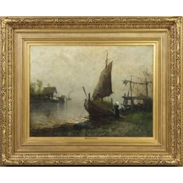 Frithjof Smith-Hald (Norwegian, 1846-1903) "On the Shelde"