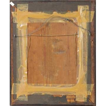 Early 19th Cent. Seated Portrait of a young girl with bonnet