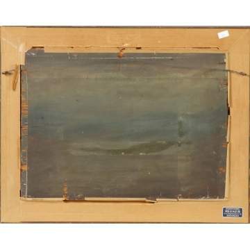 Edward B. Gay  (New York, 1837-1928) "Evening by the Salt Marshes"