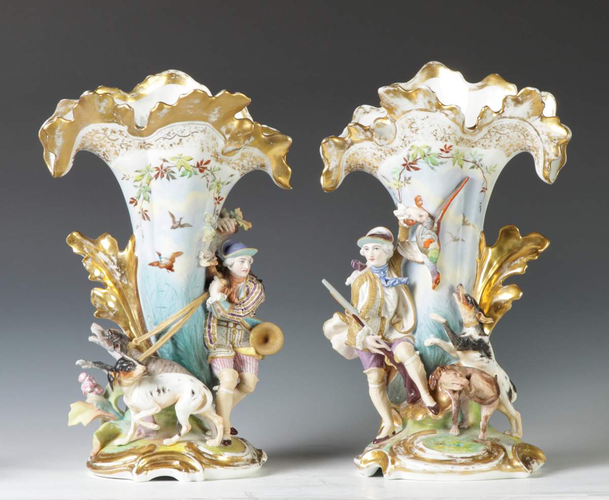 Image result for old paris porcelain spill vases