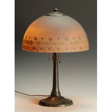 Handel Reverse Painted Lamp