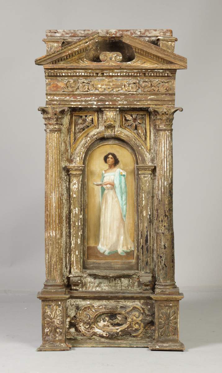 Architectural Greek Frame with Painting | Cottone Auctions