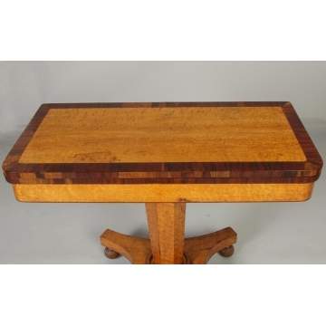 Bird's Eye Maple & Rosewood Card Table