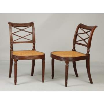 Two Period Duncan Phyfe, NY, Chairs