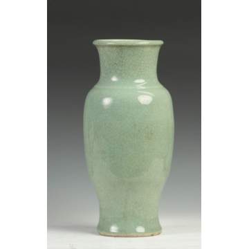 Early Chinese Crackle Glaze Celadon Vase