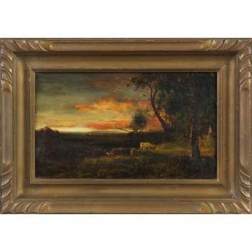Patrick Vincent Berry (American, 1852-1922) Evening landscape 