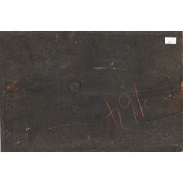 Charles Francois Daubigny (French, 1817-1878) Canal scene/landscape.