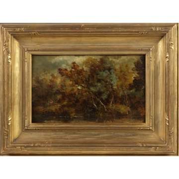 Jules Dupre (French, 1811-1889) Landscape with stream