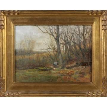 Charles Paul Gruppe (American, 1860-1940) "The Wood Chopper"