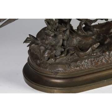 Jules Moigniez (French, 1835-1894) Bronze Sculpture of Pheasant