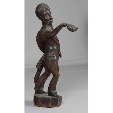 Unusual Carved & Polychrome Counter Top Cigar Store Figure