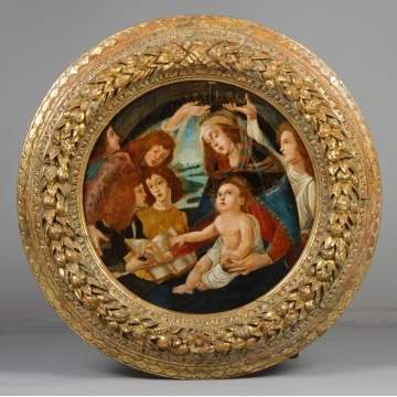 Old Master's School Painting of Madonna & Child