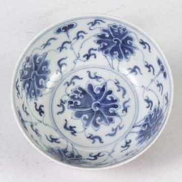 Chinese Porcelain Plum Glazed Bowl