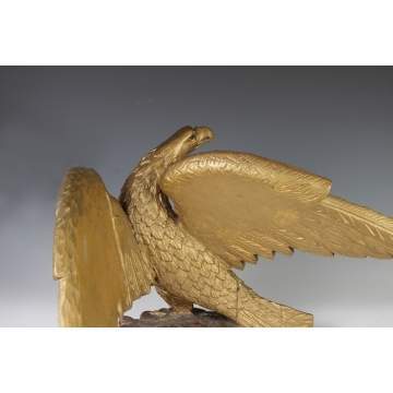 Early 19th Cent. Carved & Gilded American Eagle