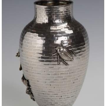 Whiting Sterling & Mixed Metal Vase