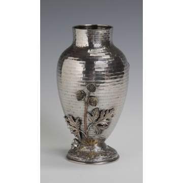 Whiting Sterling & Mixed Metal Vase
