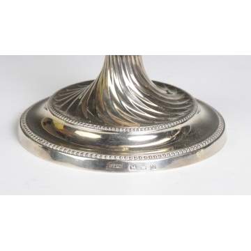 A Fine Pair of John Parsons & Co., George III, Sterling Candelabras