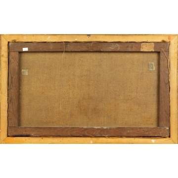 Old Master's School Oil/Canvas of Ruins/Figures