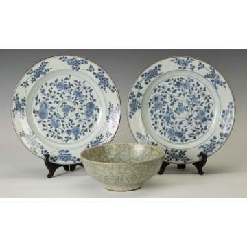 Chinese Plates & Bowl