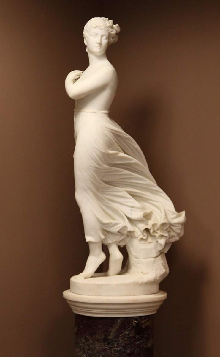Thomas Ridegeway Gould (American, 18181881) "The West Wind" Marble
