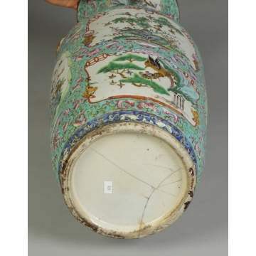 Rose Medallion/Famille Rose Floor Vase