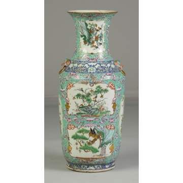 Rose Medallion/Famille Rose Floor Vase