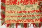 Peter Goodman Black Creek Luzerne Co. For Martha Barton, Penn. 1852, Tri-Color Coverlet 