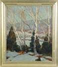 Emile Albert Gruppe  (American, 1896 - 1978) "Birches"