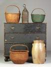 Baskets, Lantern, Stoneware & Chest