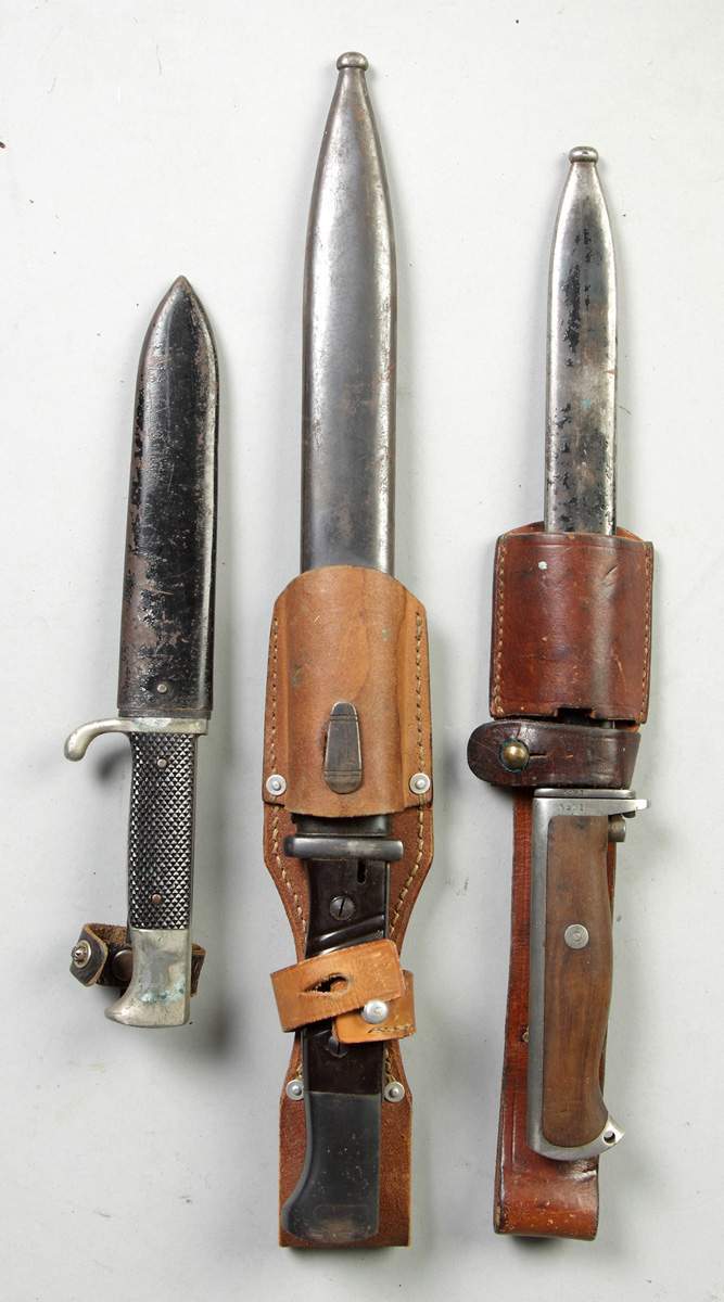 3 German Daggers w/Scabbards Cottone Auctions