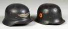 2 German Helmets