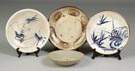 4 Oribe Art Pottery Plates